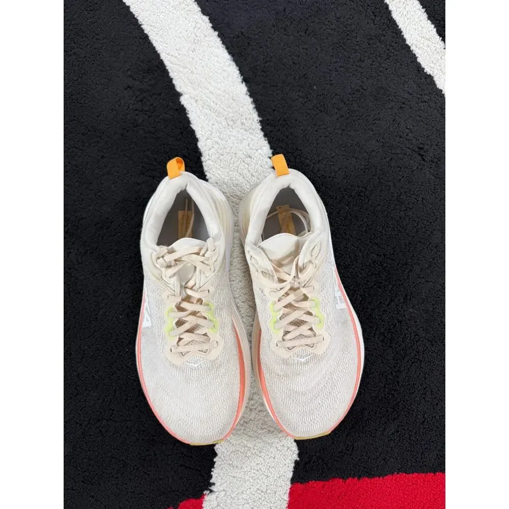 Hoka Shoes Womens Size 9D Gaviota 5 Wide One One Peach Athletic Running Sneakers